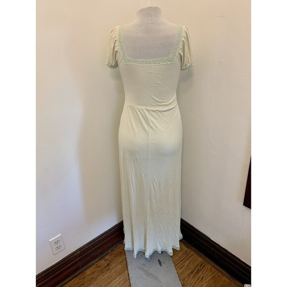 Charmode Mint Green VTG 60s Coquette Milkmaid Babydoll Fairy Nightgown Sleeve 34 - Picture 13 of 16
